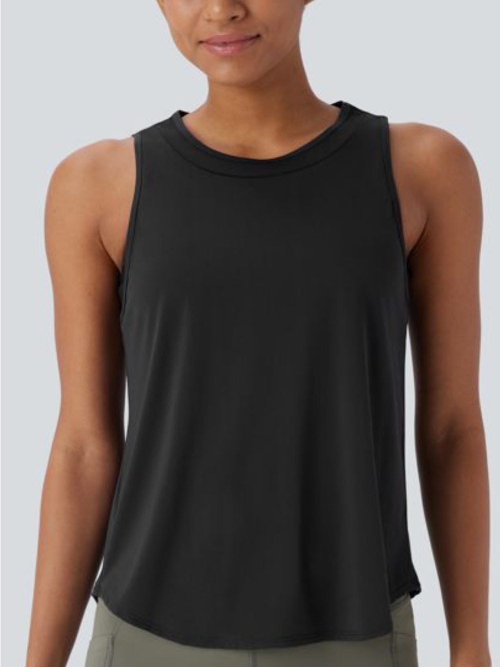 Women’s Black Sleeveless Performance Tank Top